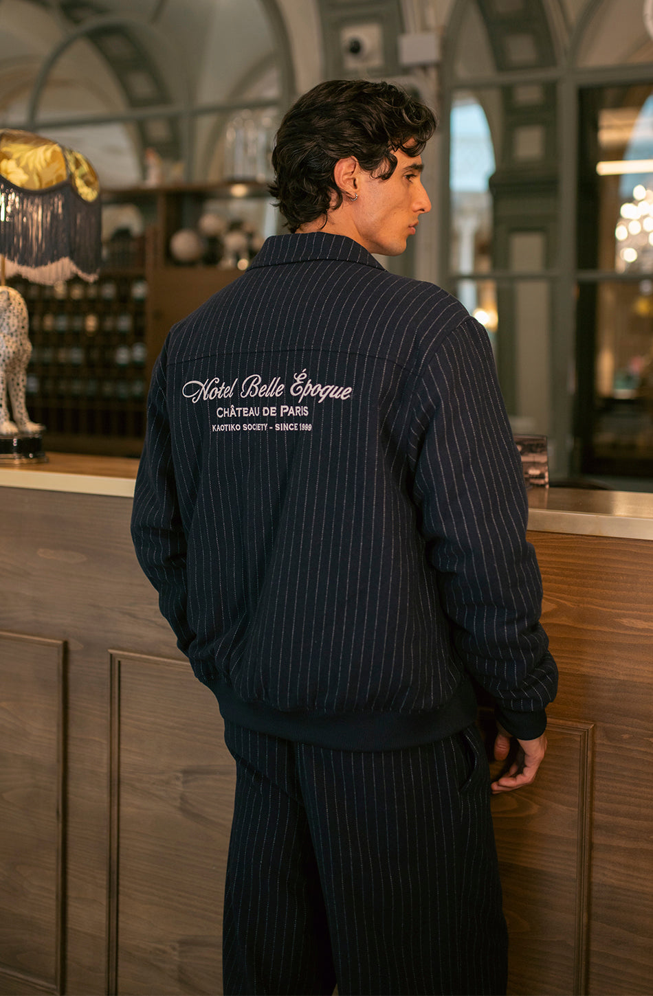 Jacke Striped Belle Epoque Weiß / Marine