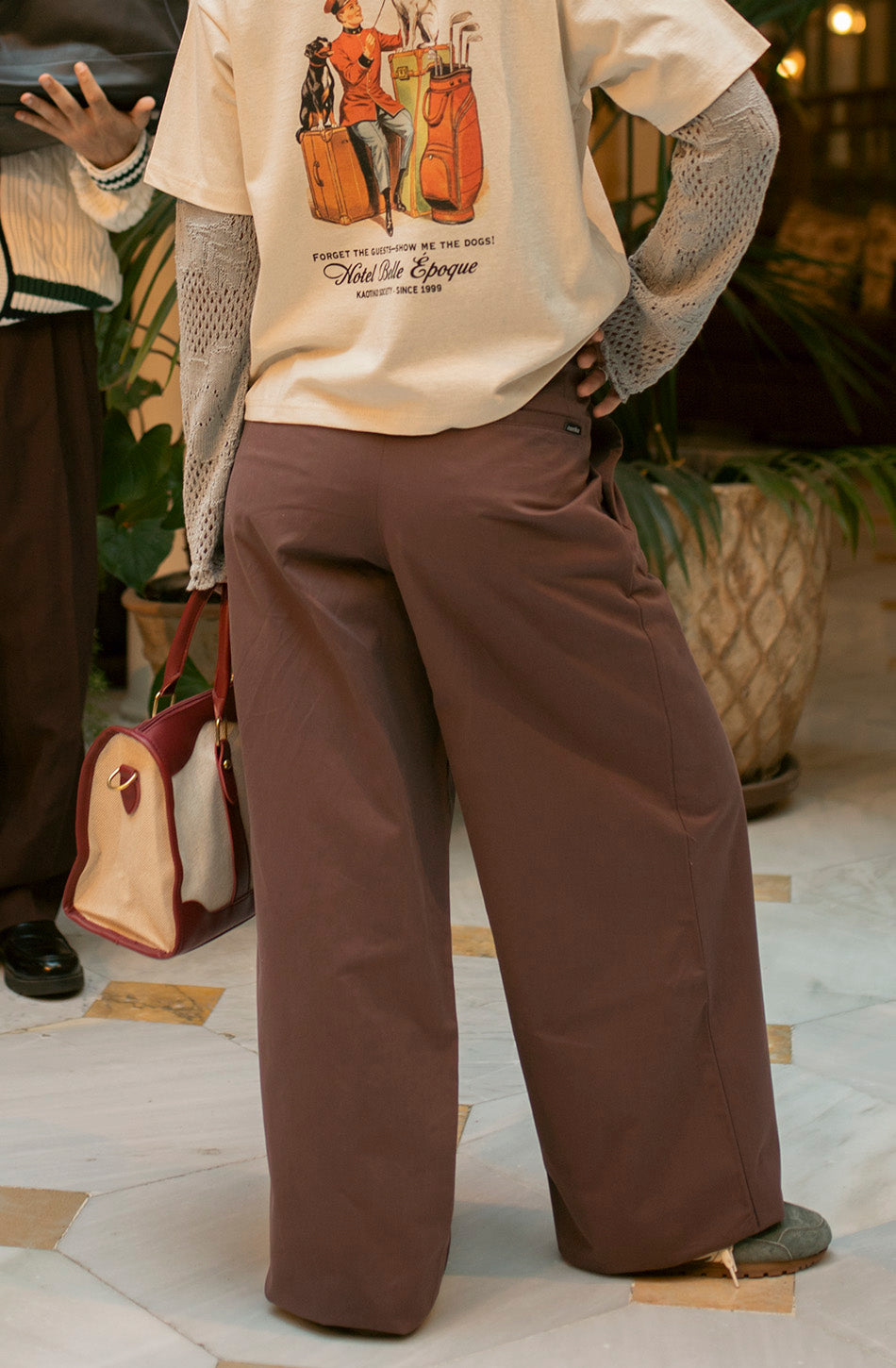 Pantalón  Norway Wide Leg Brown
