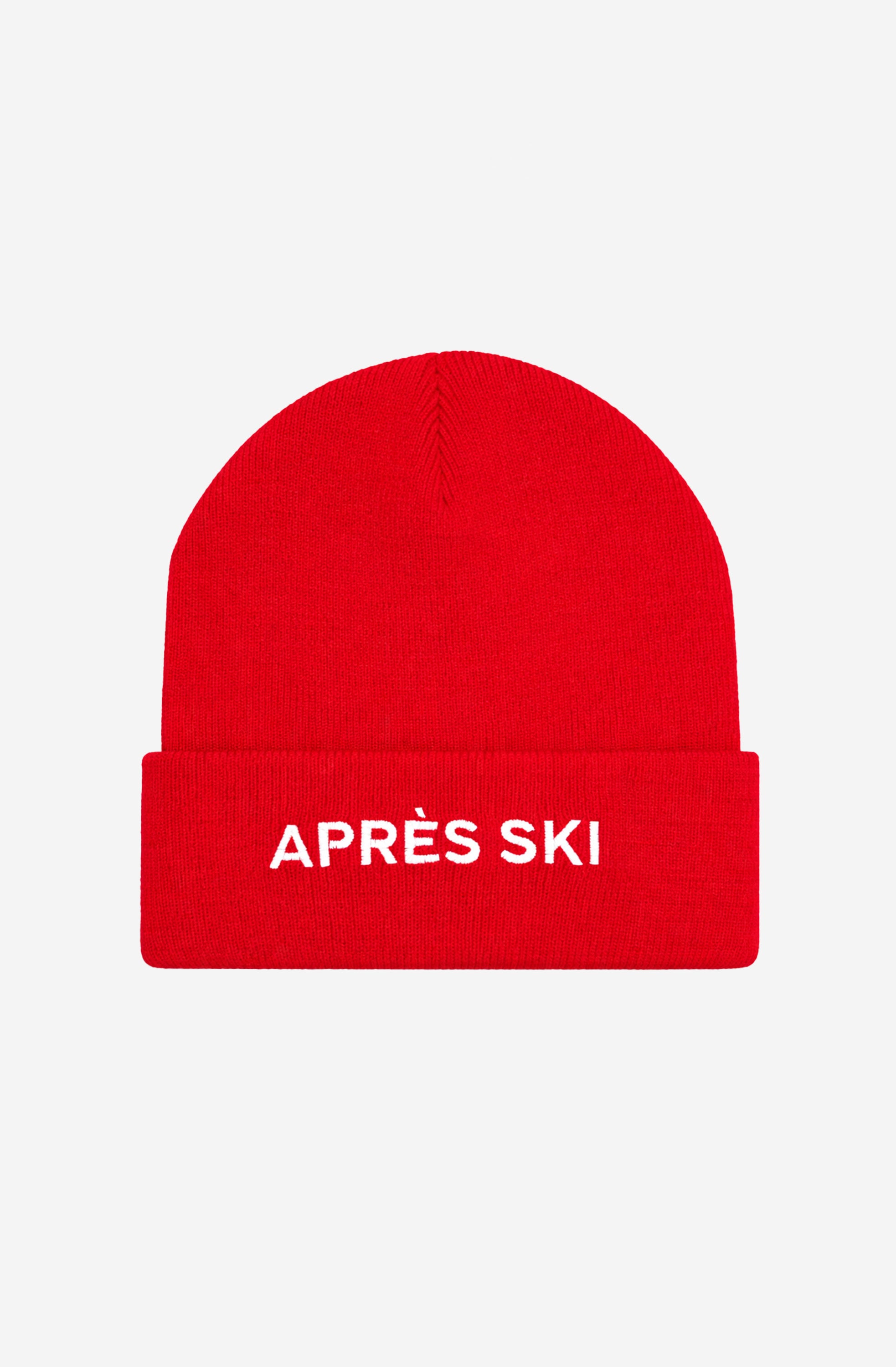 Gorro Apres Ski Red de punto unisex de Kaotiko BCN