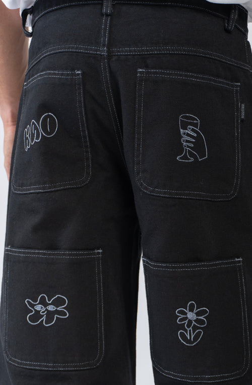 Breeze Club Denim Black Pants