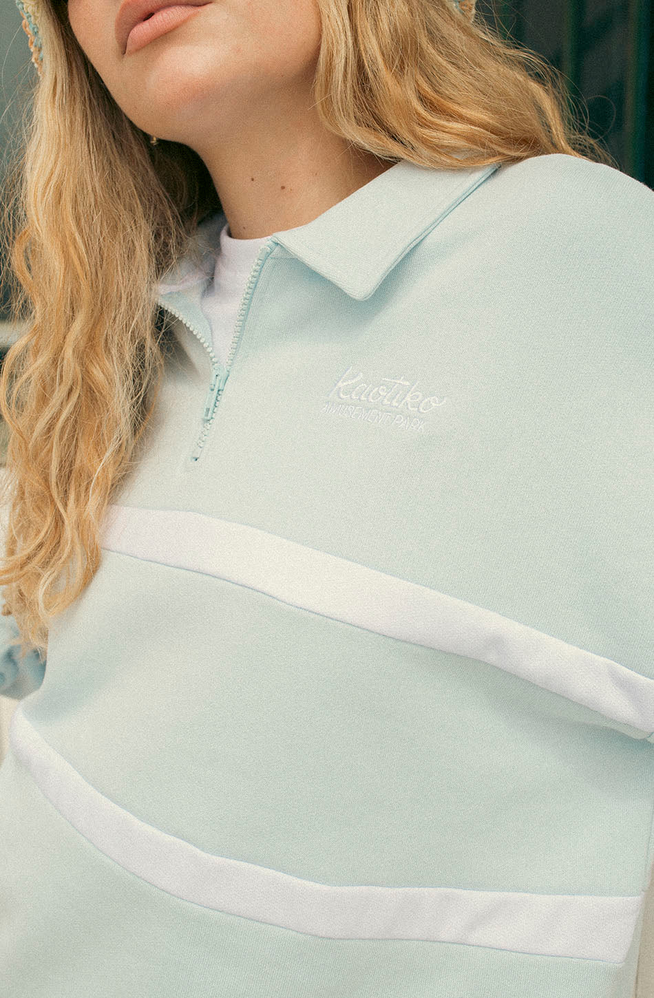 Sweatshirt Berwin Amusement Ballad Blau/Weiß