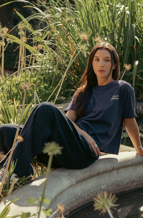 Champagne Navy T-shirt