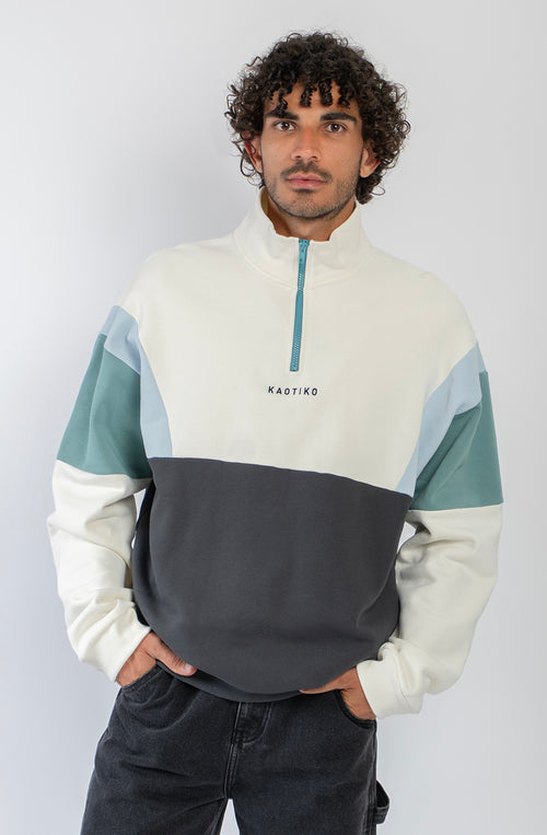 Arthur Ivory Black Niagara Relaxed Fit Sweatshirt