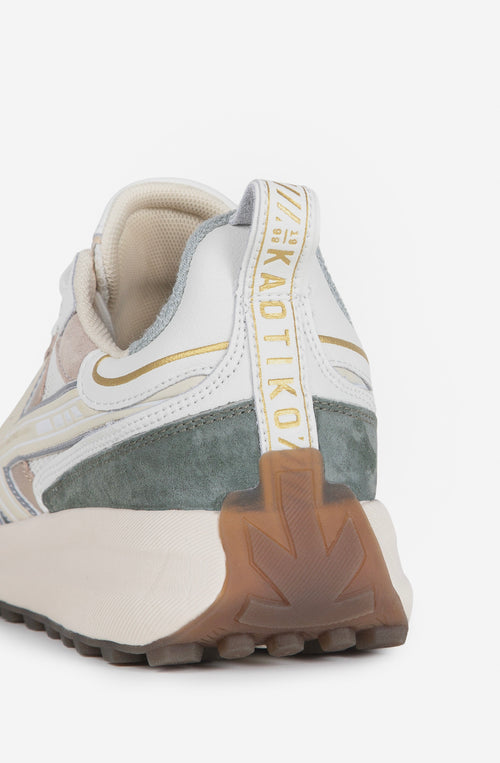 Kaotiko Detroit Tech Velvet Green Sneakers