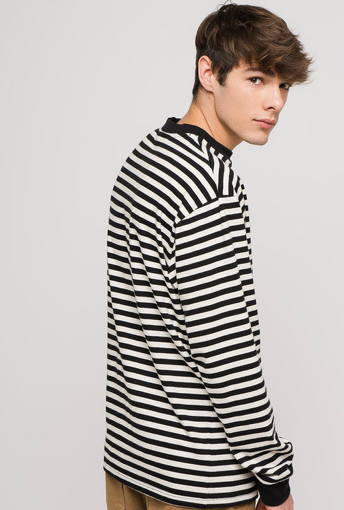 Camiseta Heart Stripes Negro