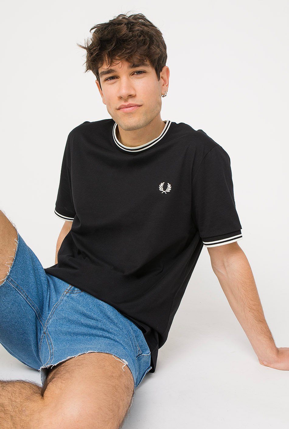 Camiseta Fred Perry Negra