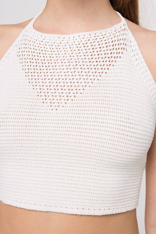 Top Crochet Formentera White