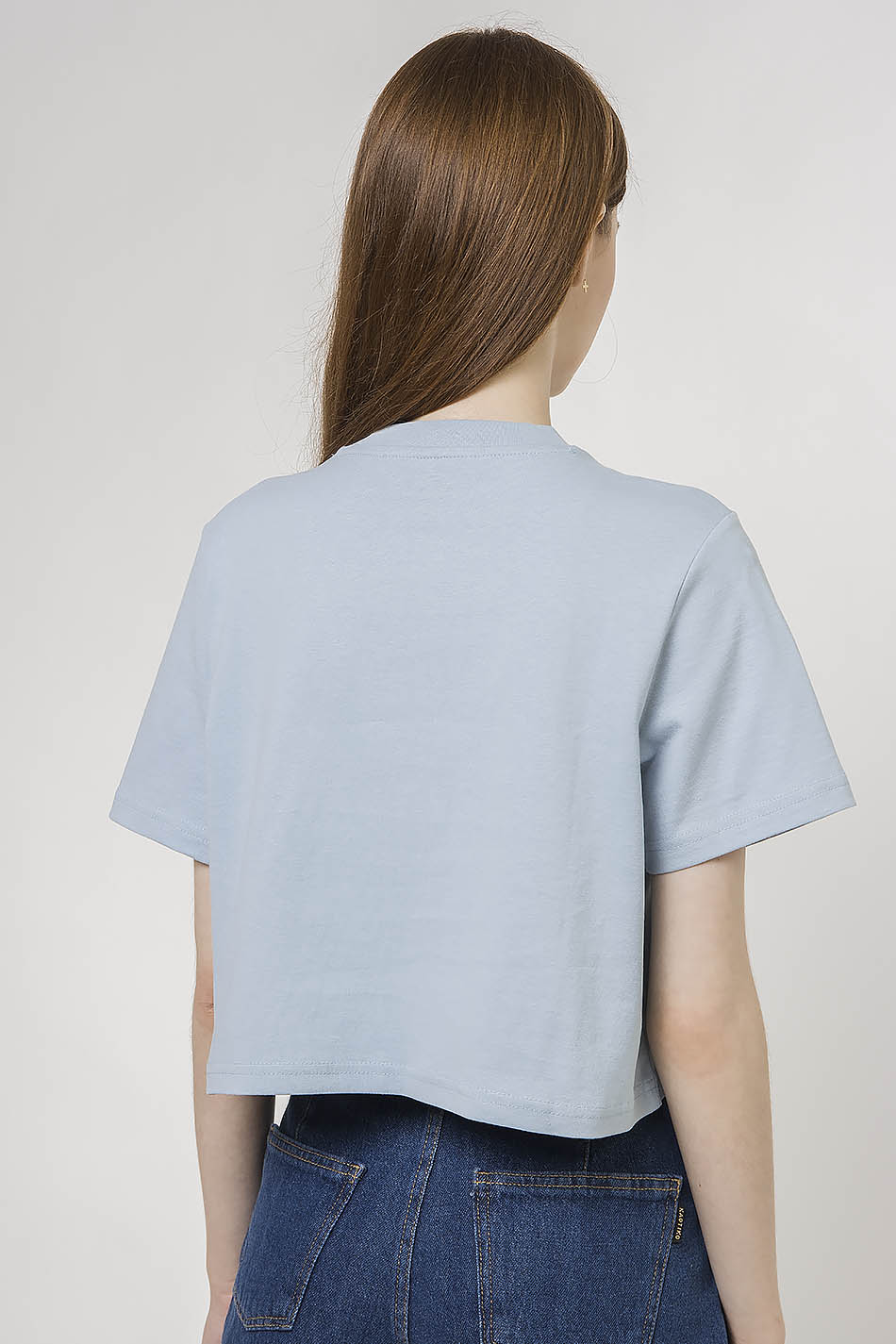 Dickies Porterdale blue shirt Crop