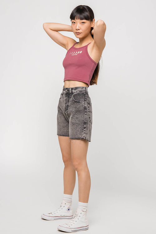 Denim Mid Shorts