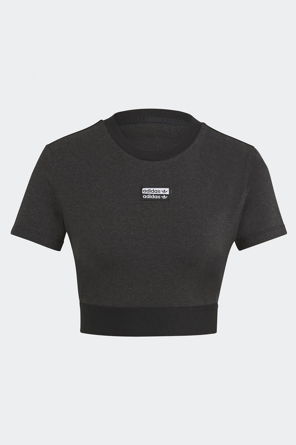Adidas Cropped Black Melange T-shirt
