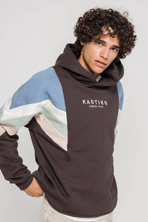 Ewan Hoodie Grey / Blue / Ivory / Green