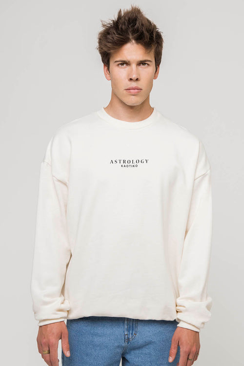 Scorpion Astrology Ivory sweatshirt