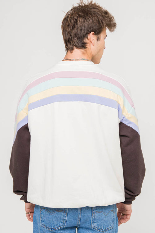 Walker Elfenbein / Grau / Pink Sweatshirt