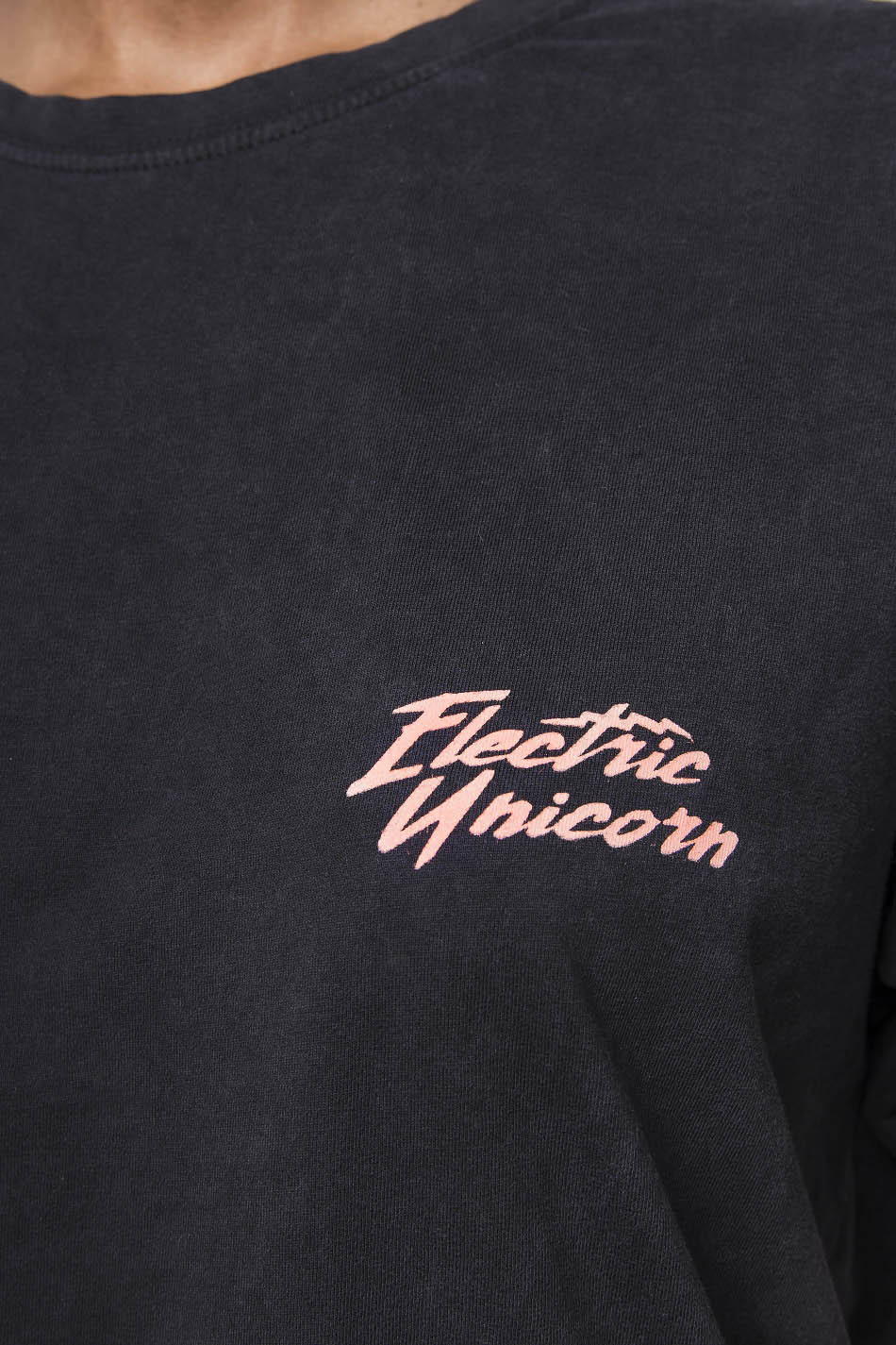 Gewaschen Black Unicorn T-shirt