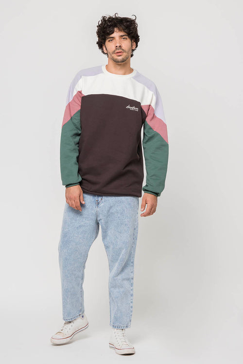 Dru Ivory/Grey/Mauve Sweatshirt
