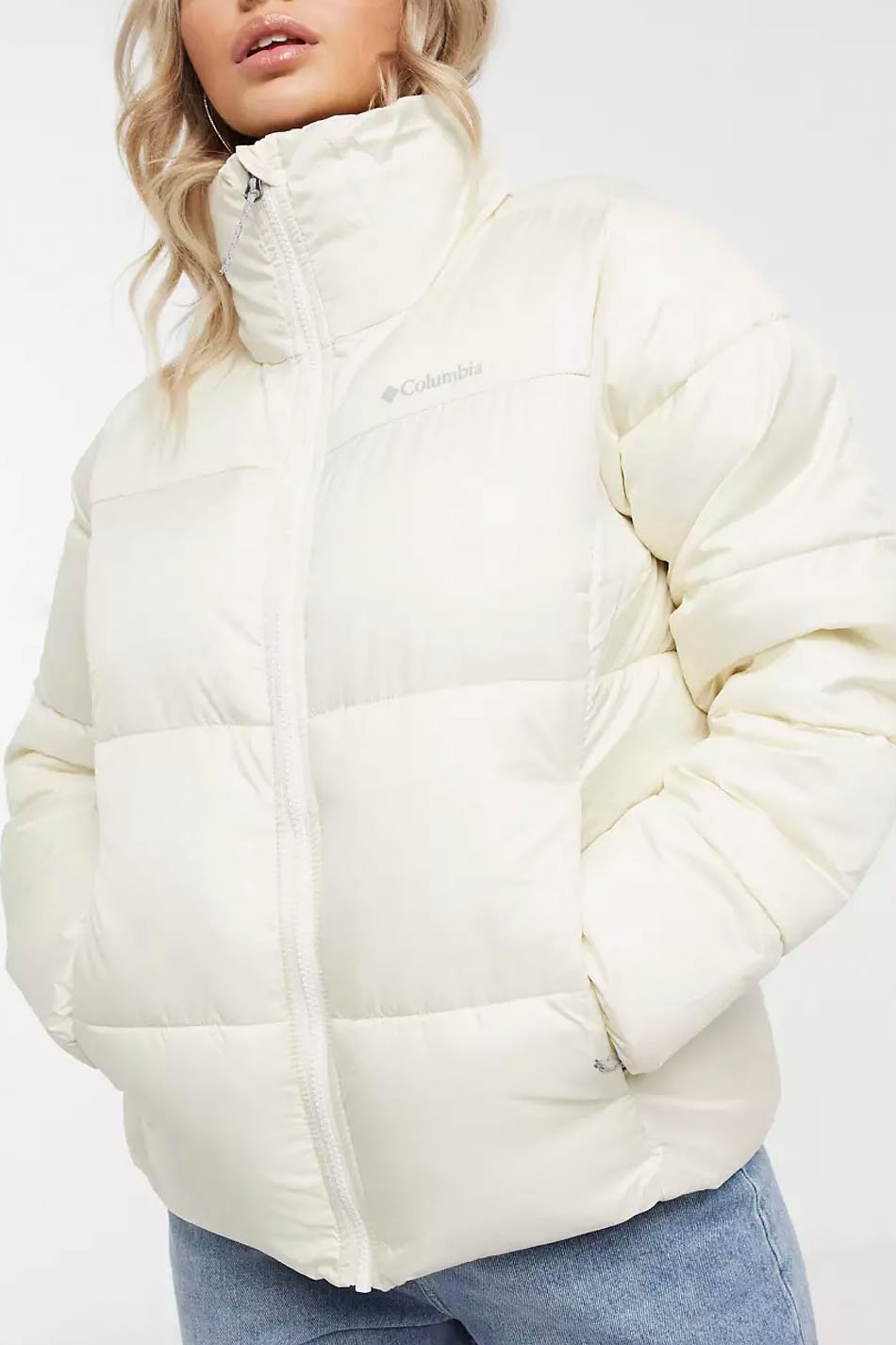 Chalk Columbia Puffect Quilted Jacket