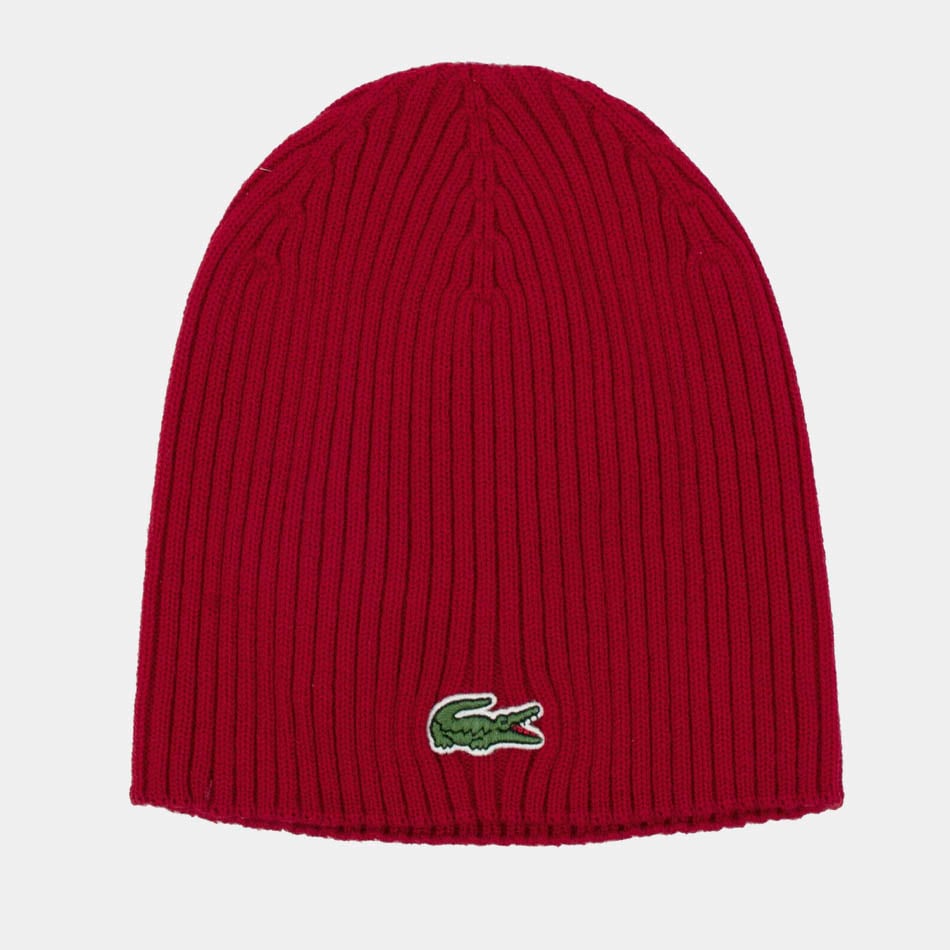 Bordeaux Lacoste Knitted Beanie