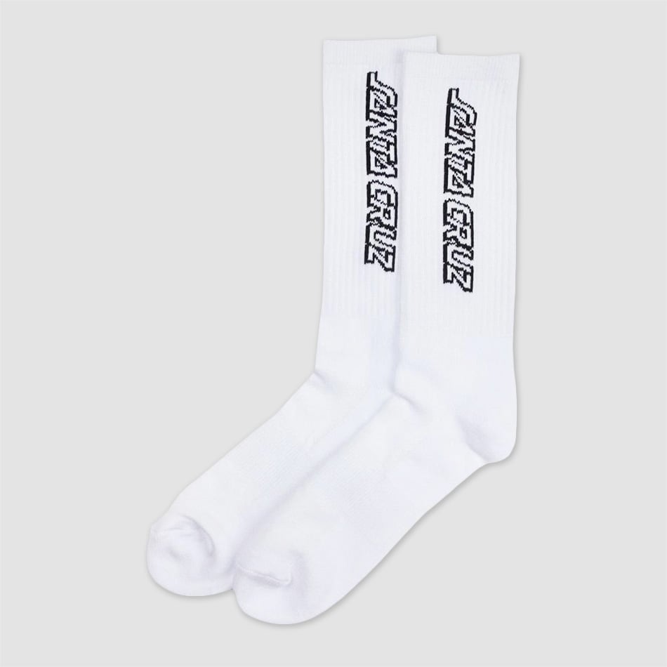 Calcetines Santa Cruz Socks Classic Stipe White