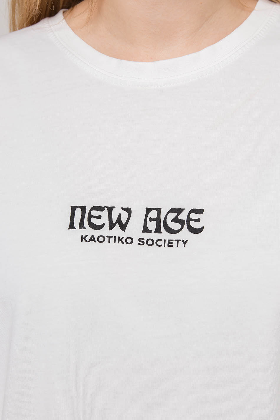 T-shirt délavé New Age Infinity
