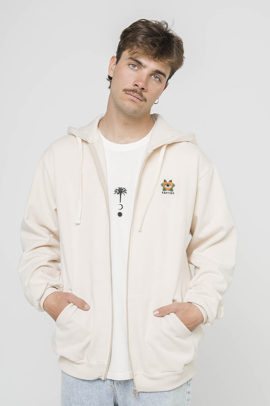 Heart Sweatshirt Bone