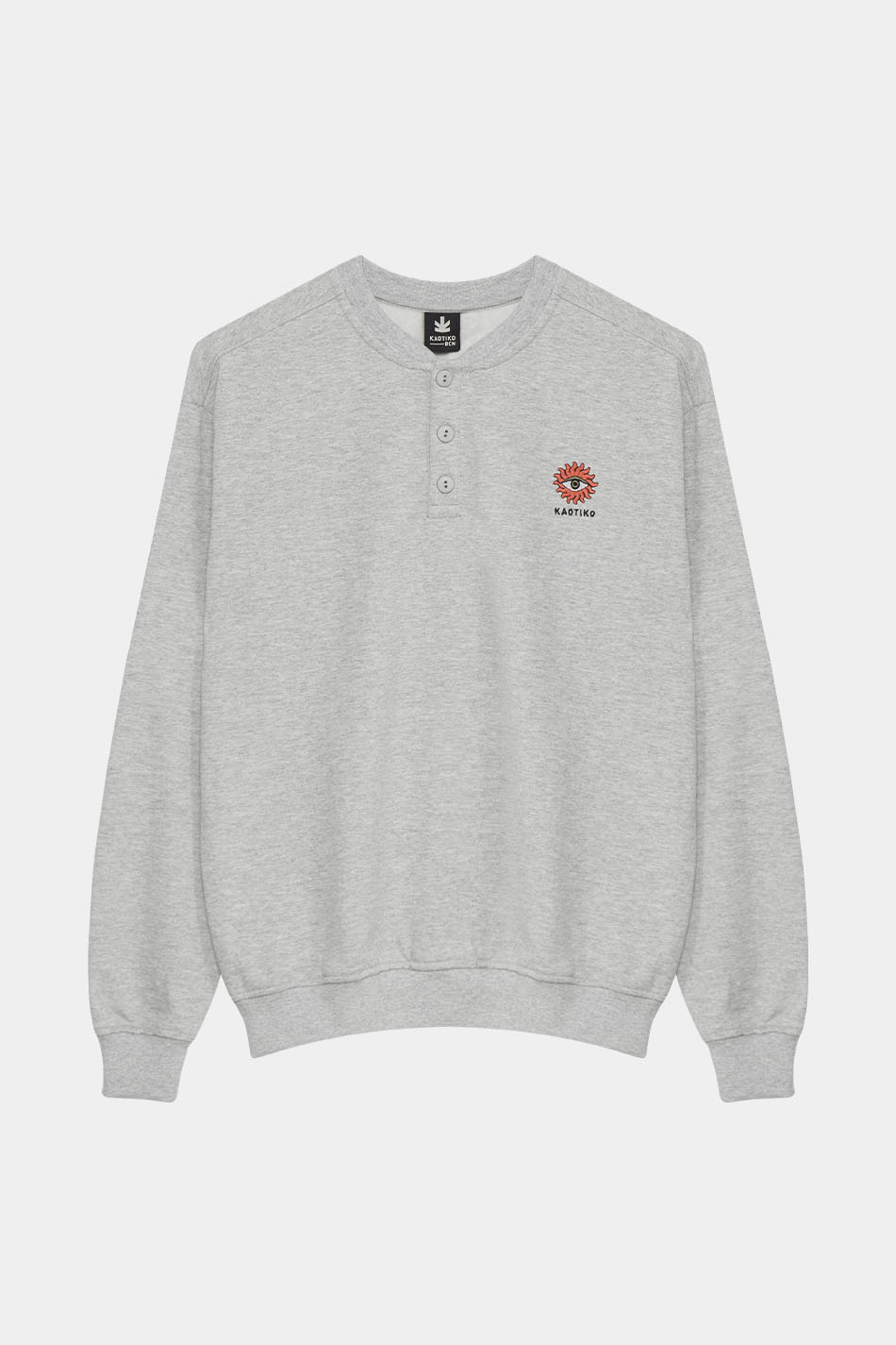 Sun Eye Buttons Sweatshirt
