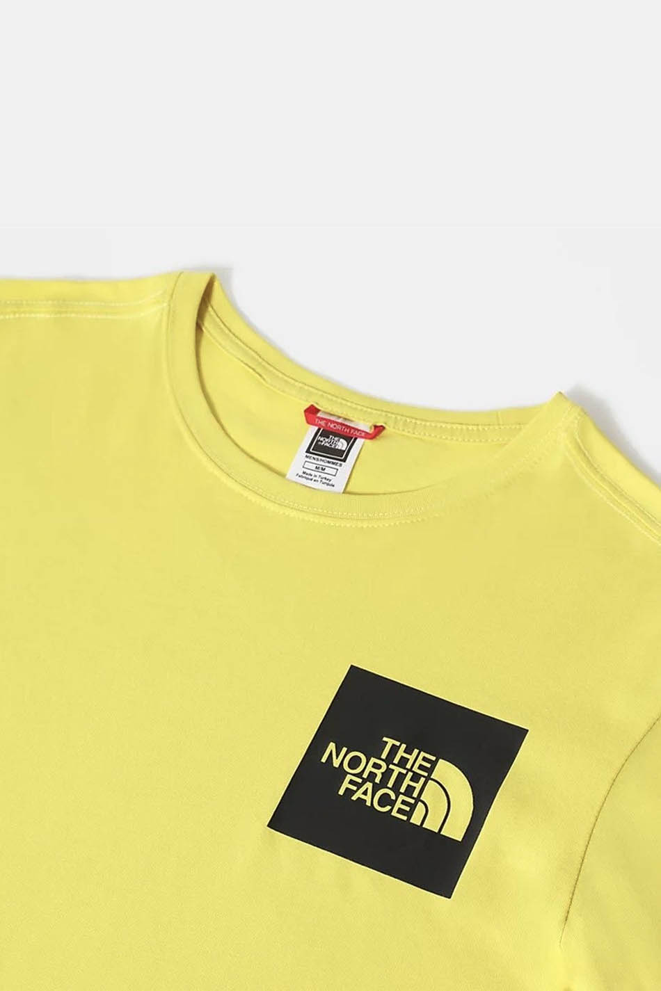 North Face Fine Gelbes T-Shirt