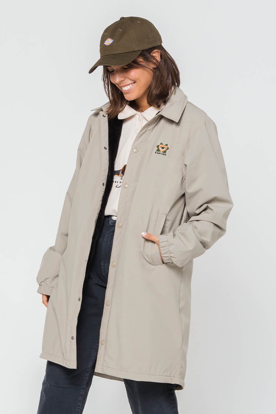 Beige Coach Jacket