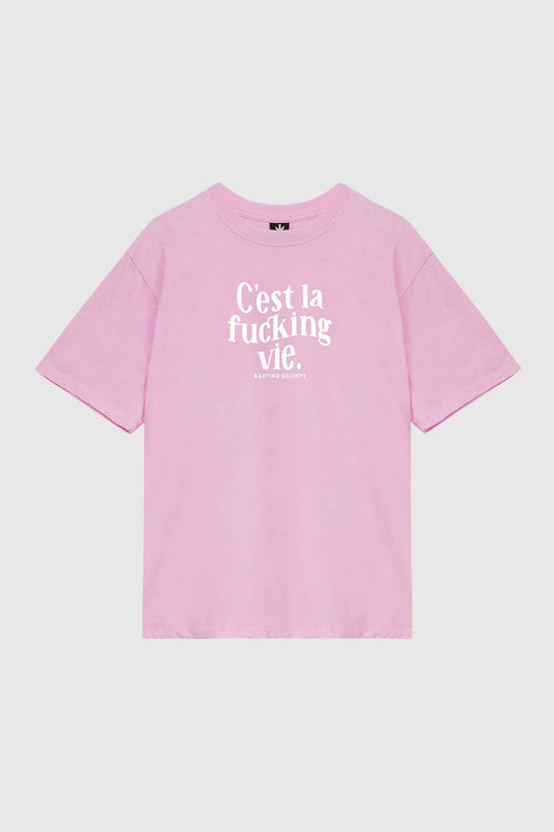 T-Shirt Kaugummi Rosa C'est La Vie