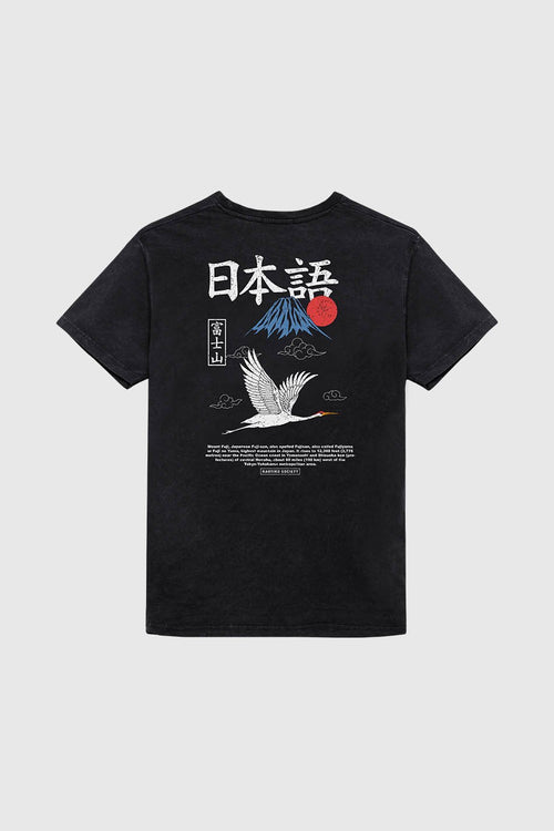 Camiseta Washed Heron Japan