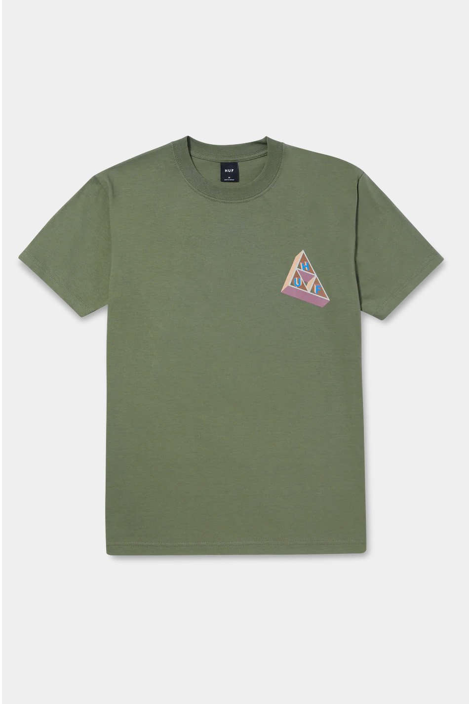 Huf Based Triple Triangle Olive T-Shirt