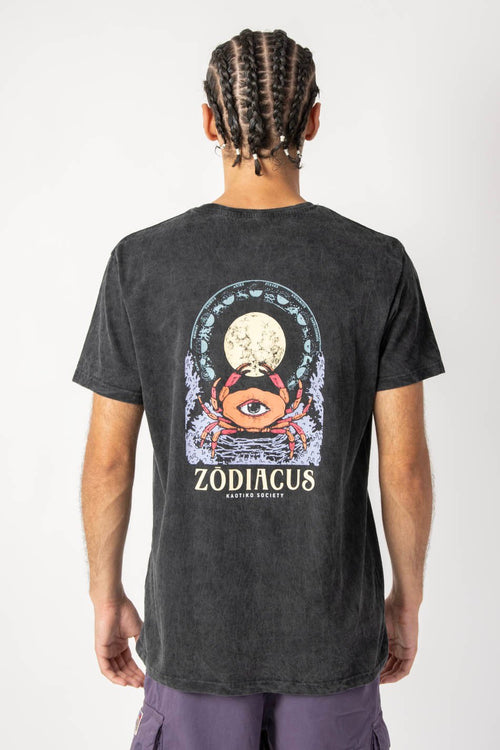 Camiseta Washed Zodiacus Black