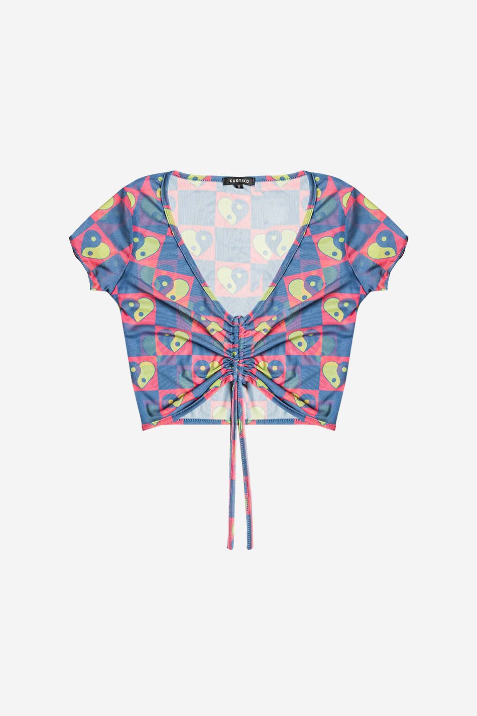 Fluor Heart Tulle Top