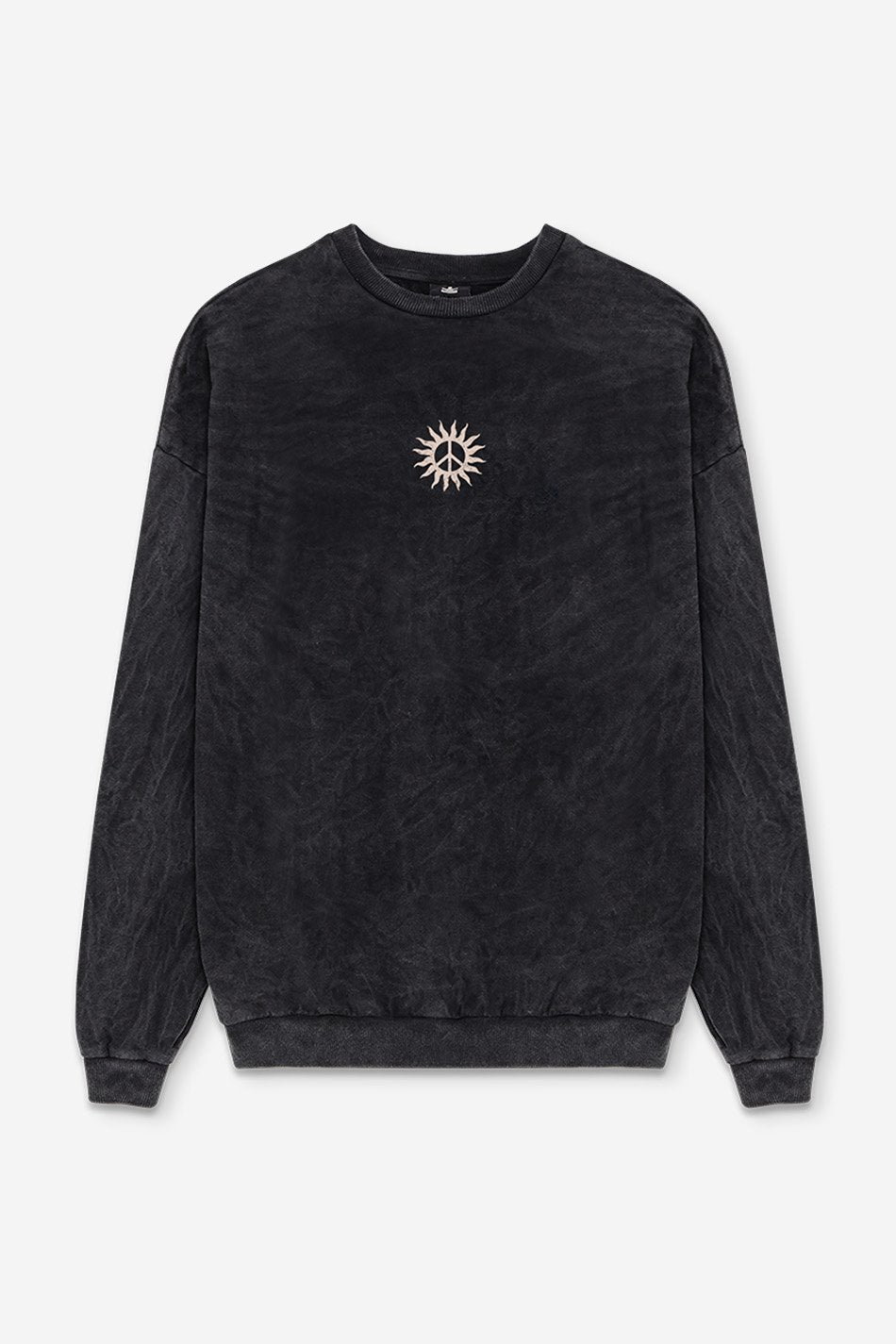 Washed Celestial Disorder Black Sweatshirt