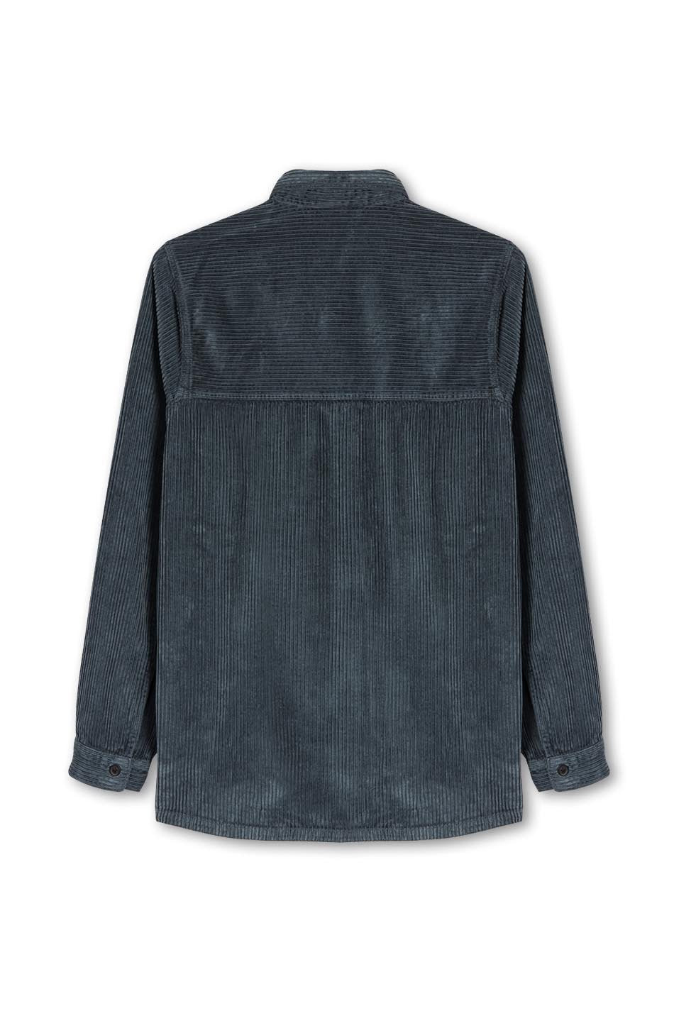 Camisa Corduroy Minimal Bluish-Grey