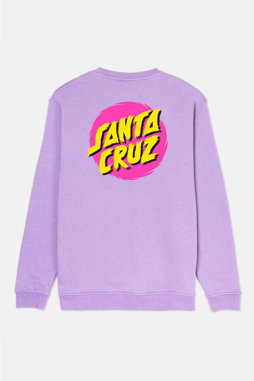 Digital Lavender Santa Cruz Style Dot Crew Sweatshirt