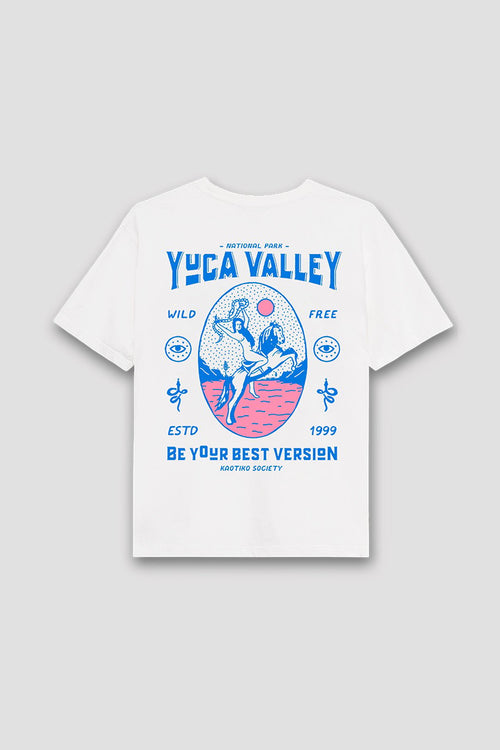 Washed Yuca Valley T-Shirt White