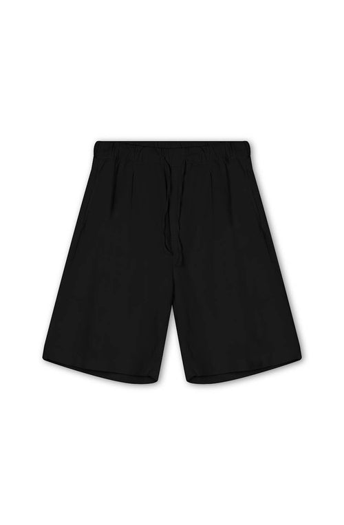 Short Relaxed Canvas Clips Black