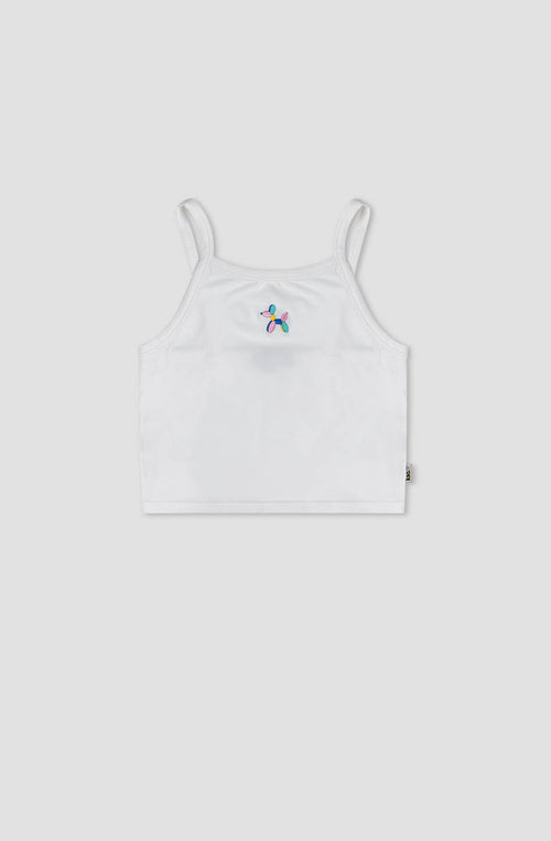 White Balloon Puppy Lycra Top