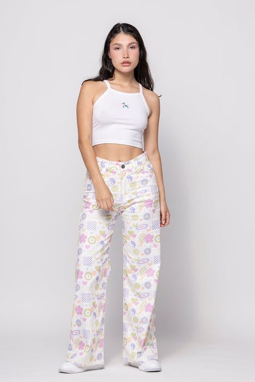 White Balloon Puppy Lycra Top