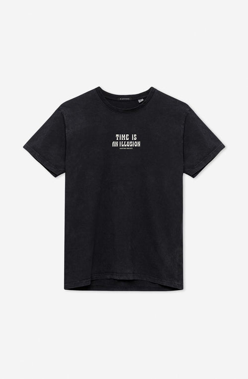 Tee-shirt Washed Illusion Black