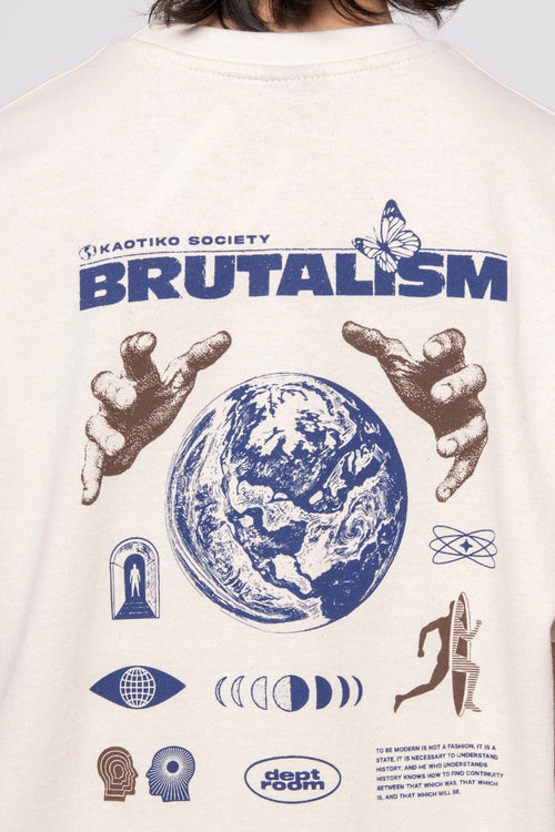 T-Shirt Brutalism Organic Cotton Ivory