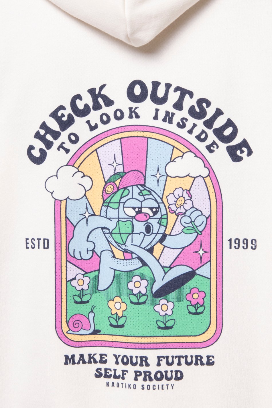 Sweat-shirt Look Inside Ivory