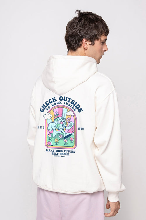 Sweat-shirt Look Inside Ivory