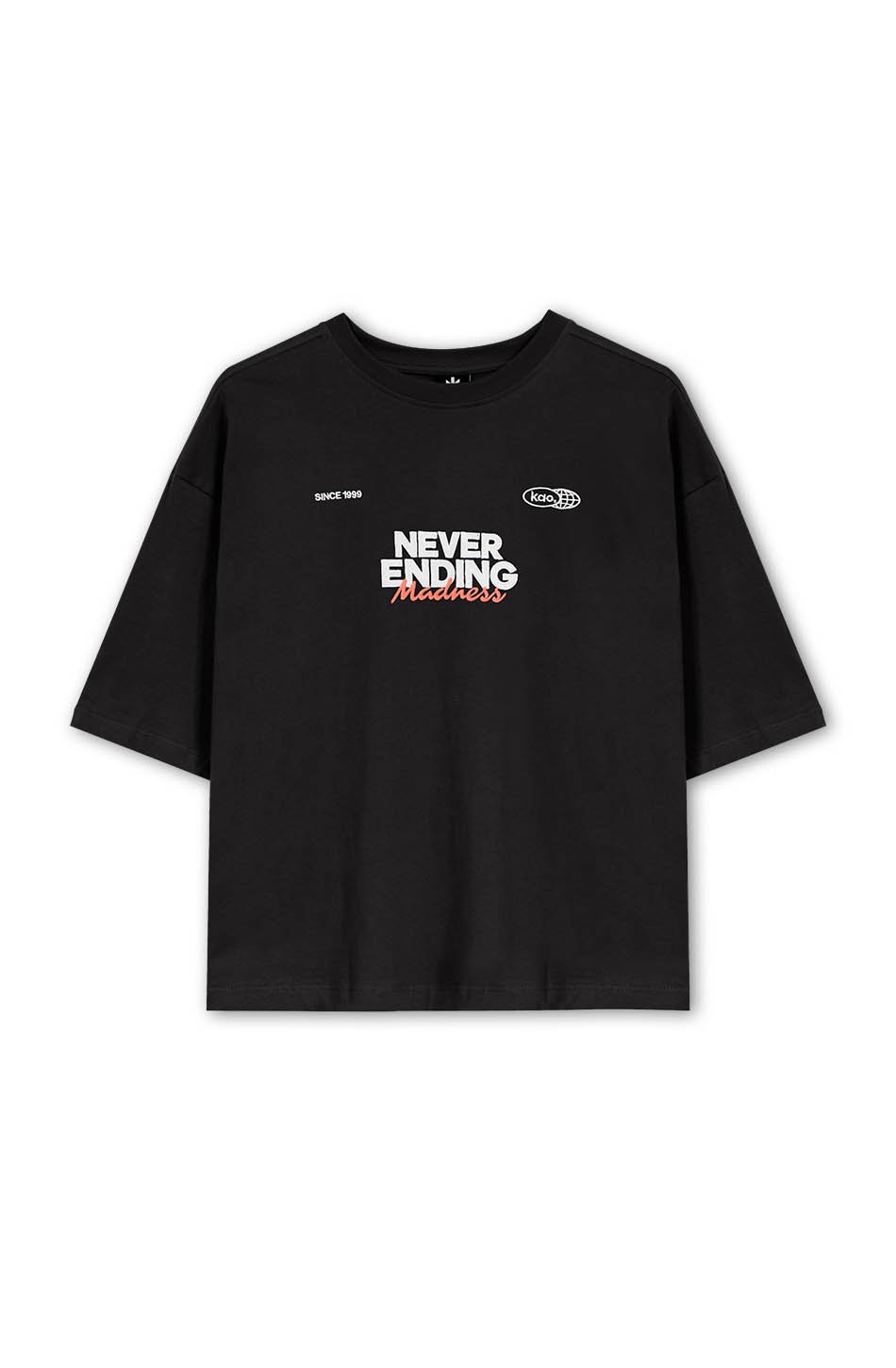 T-shirt Never Ending Black