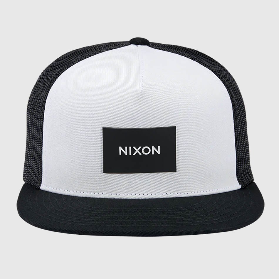 White Nixon Team Trucker Cap