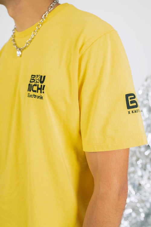 T-shirt Brunch x Kaotiko Washed Yellow
