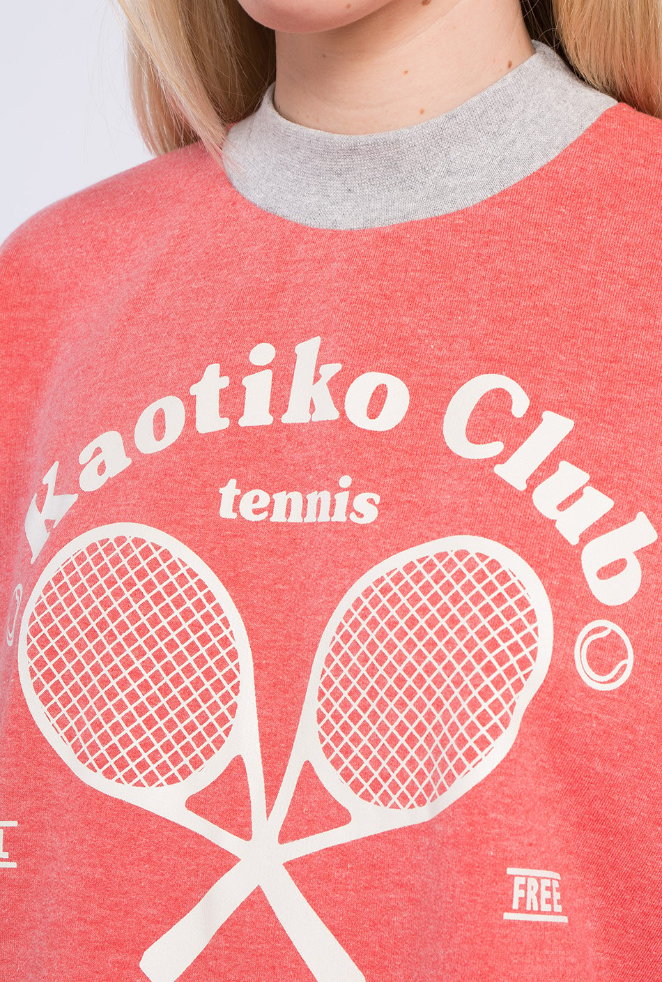 Tennis Sweatshirt in Himbeere